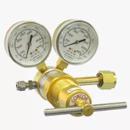 Single stage cylinder regulator for ultra-high pressure, industrial gas applications