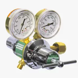 Dual stage cylinder regulator for medium heavy-duty welding, heating and cutting applications