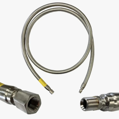 Flexible all-metal hose designed for use in tube trailer applications