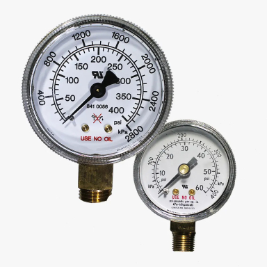 Regulator gauges for CONCOA industrial regulators
