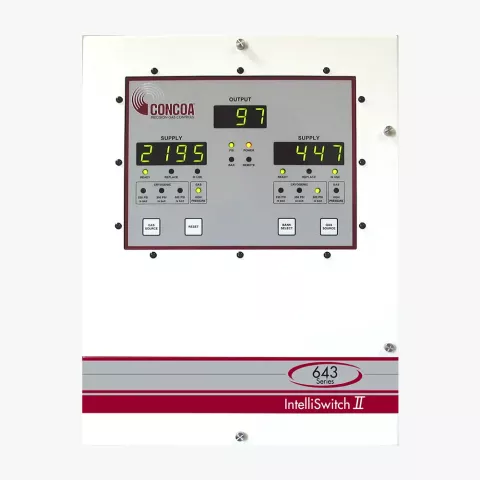 643 Series IntelliSwitch II Web-enabled, high flow electronic switchovers for industrial laser process gases