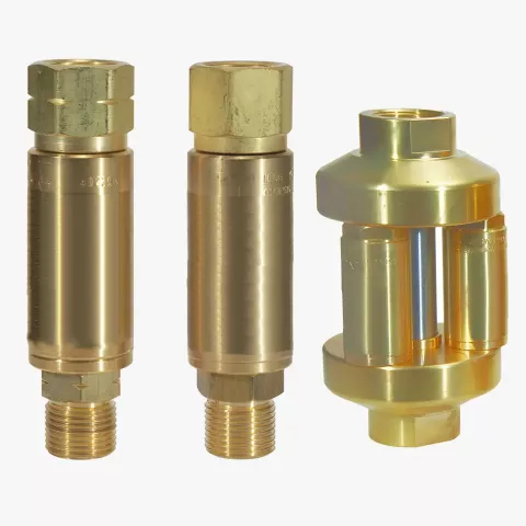 Flashback arrestor for industrial gas applications