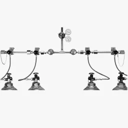 Duplex manual switchover for high flow industrial gas applications