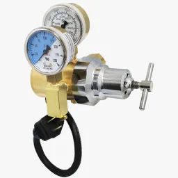 Electrically-heated, single stage regulator for industrial gas applications