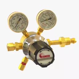 High flow manifold regulator for industrial laser process gases