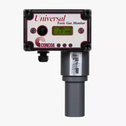 Gas Sensor and monitor for toxic and corrosive gases for laboratories where hazardous gases are used.